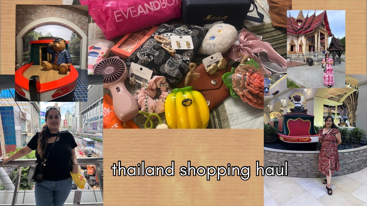 Thailand Shopping 🛍️ Haul 🇹🇭 ❤️||Makeup||Accessories||Clothes
