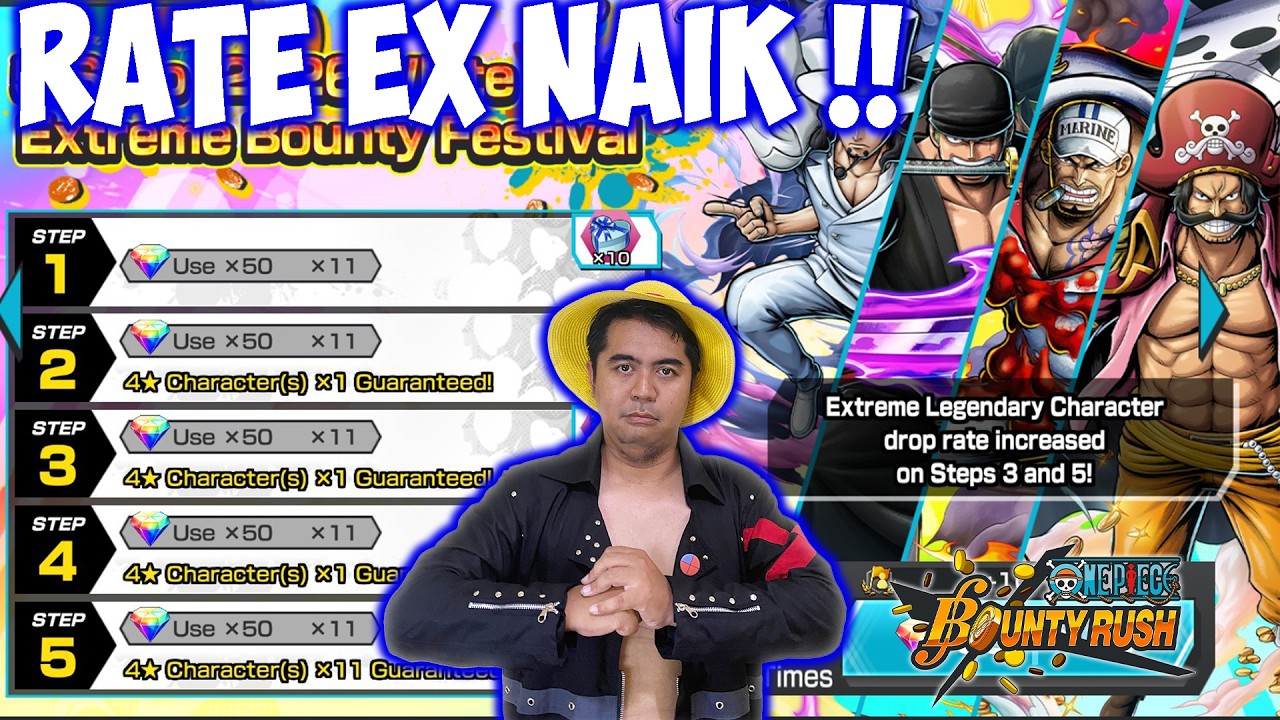 Gila !!! Gacha EX Rate Rasa Bounty Fest 🔥🔥- One Piece Bounty Rush