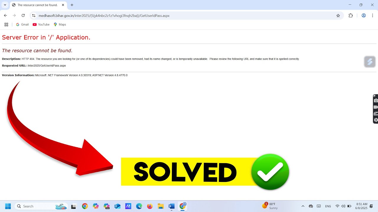 Fix: Server Error in '/' Application &ndash; Resource Cannot Be Found (ASP.NET 404 Error)