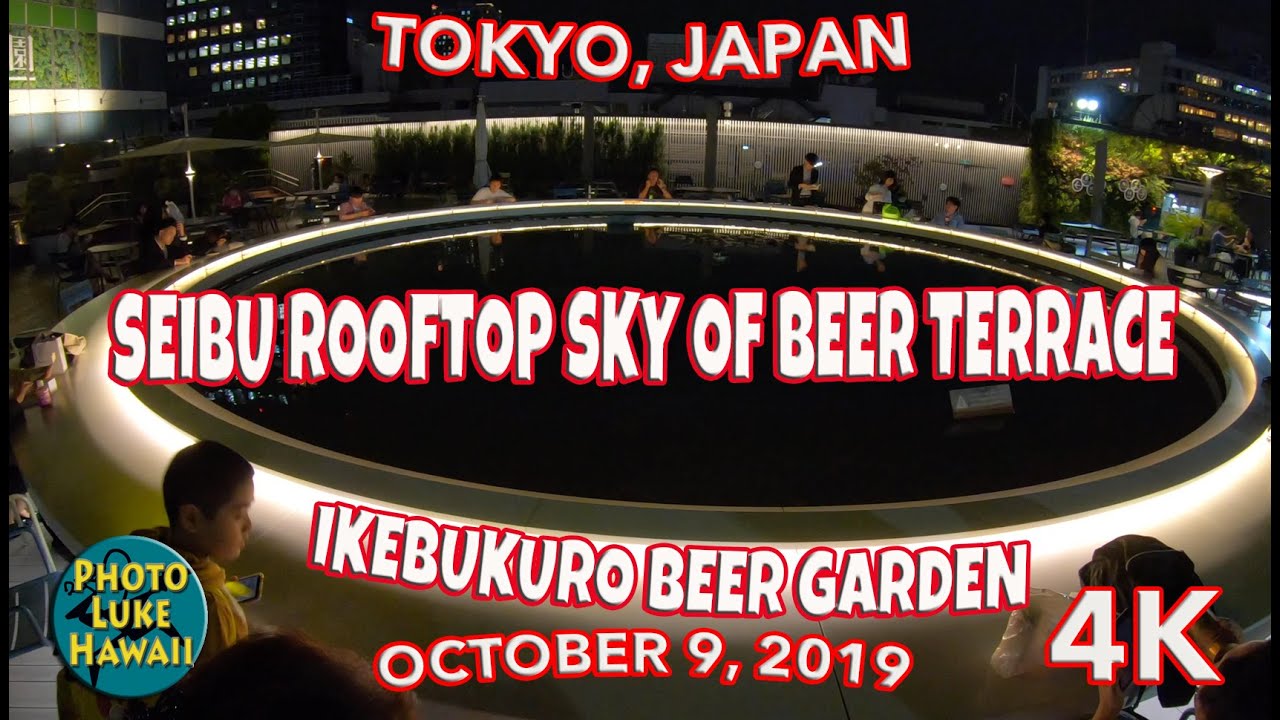 Seibu Ikebukuro Ikebukuro Beer Garden Seibu Rooftop Sky of Beer Terrace October 9, 2019 Tokyo Japan
