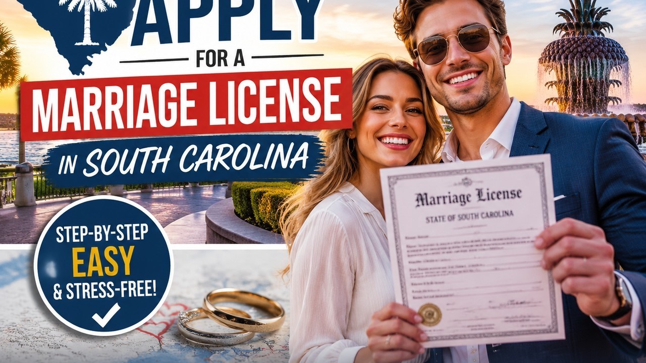 How to apply for a marriage license in South Carolina