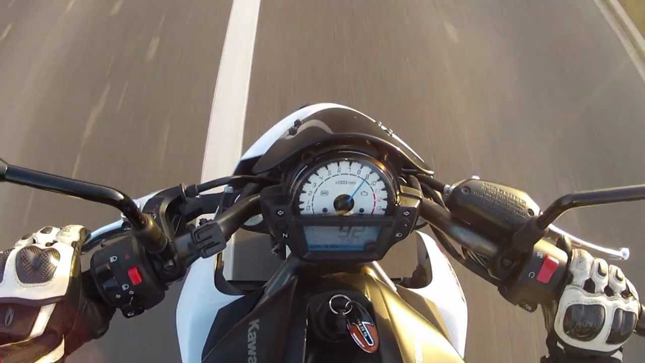 Kawasaki ER-6n 2012 0-100km/h acceleration