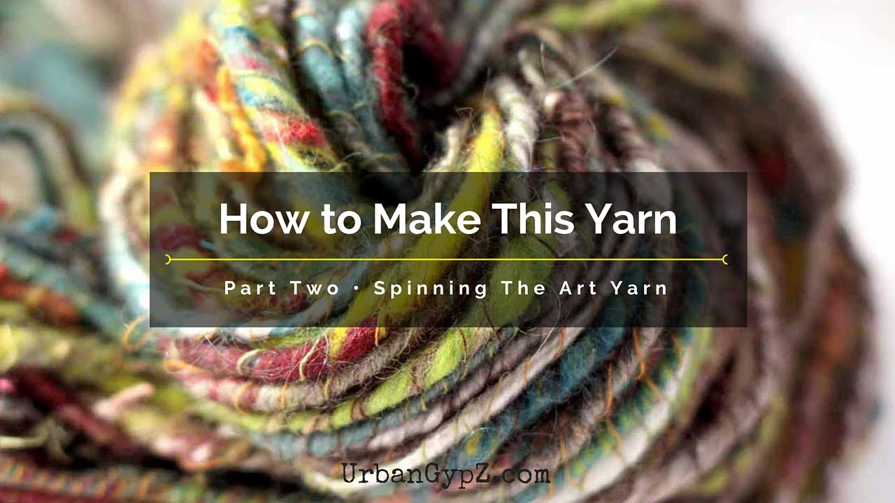 How to Spin Art Yarn: How I spin autowrapped art yarn