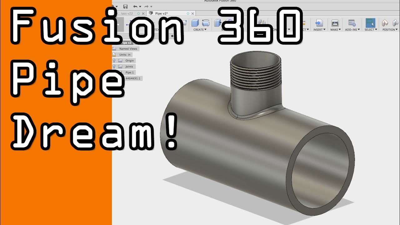Учебник Fusion 360: как смоделировать трубу! FF49