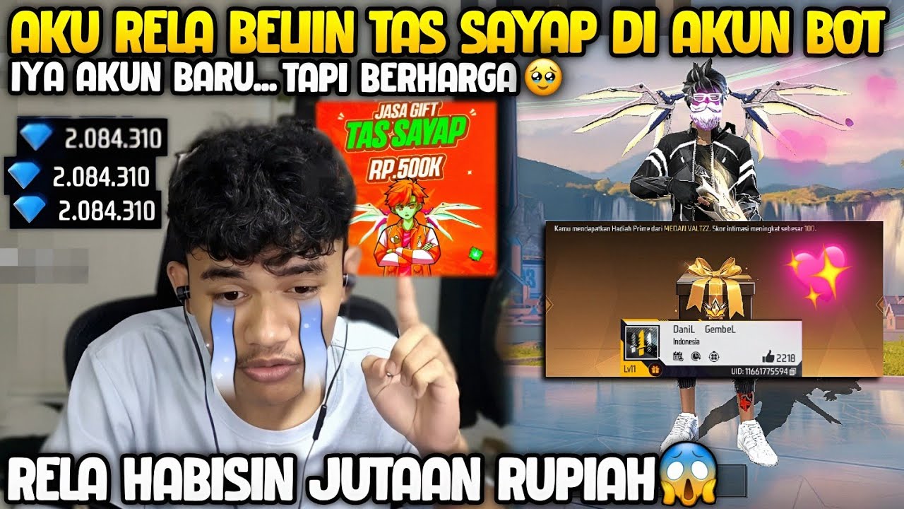 GW RELA HABISIN JUTAAN RUPIAH DEMI ISIIN TAS SAYAP KE AKUN KESAYANGAN! AKUN YANG MENEMANIKU DARI 0 🥺