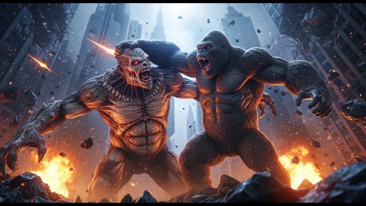 Kong vs Titan Troll – The Ultimate Battle That Shook the City | KING KONG | Monster Rampage