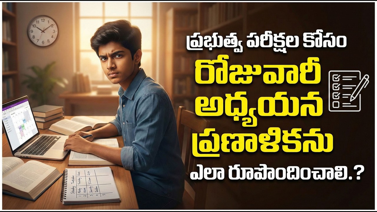 Sreedhar's CCE : How to Create a Daily Study Plan for Government Exams | SumanTV Shirisha