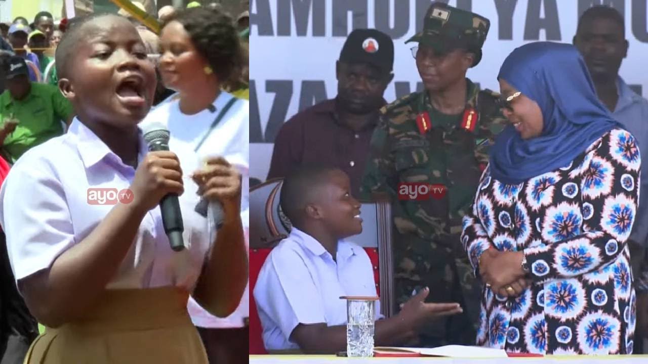 BINTI JASIRI AMKOSHA RAIS SAMIA APISHWA KWENYE KITI CHA RAIS AKAE