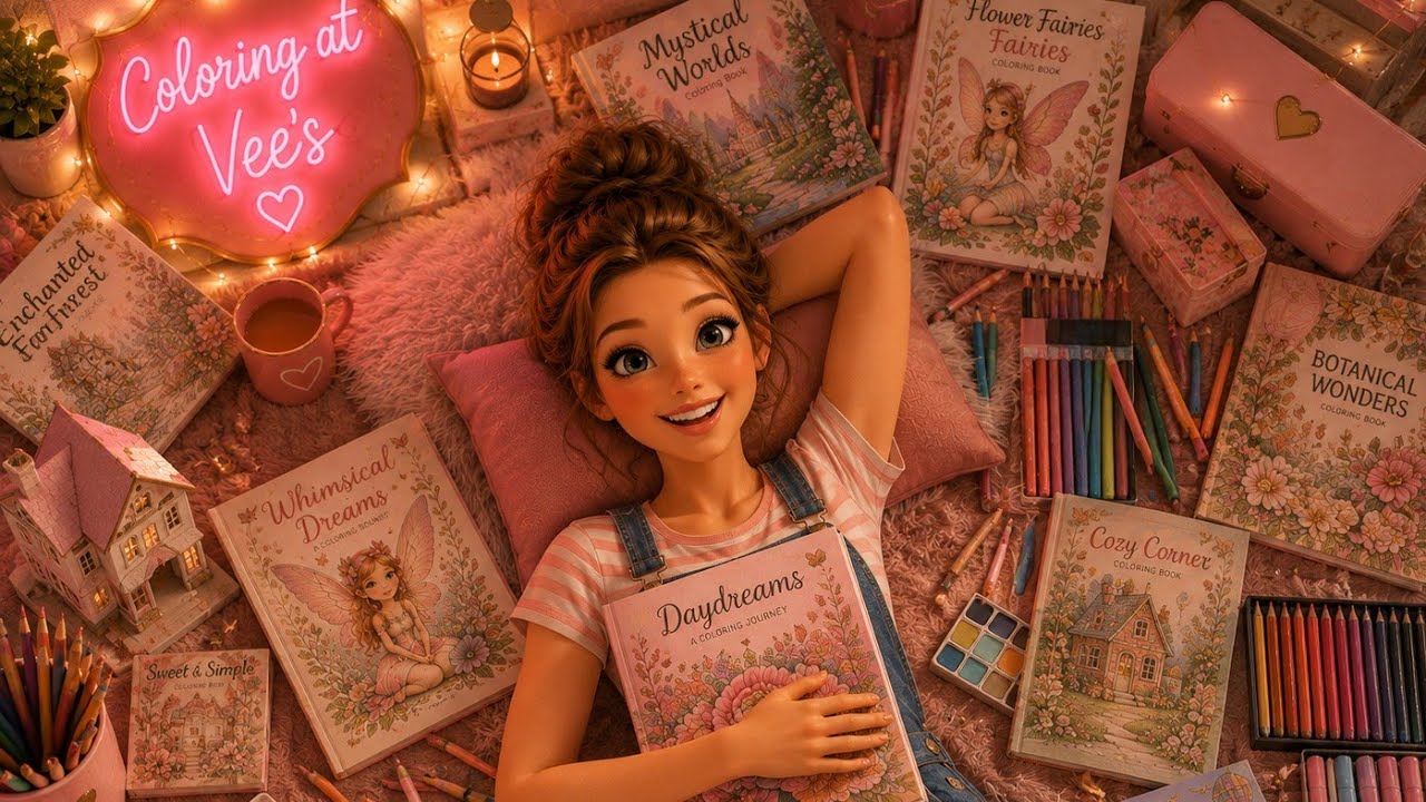 Adult coloring - my favourite colored pages in Hannah Lynn coloring books
