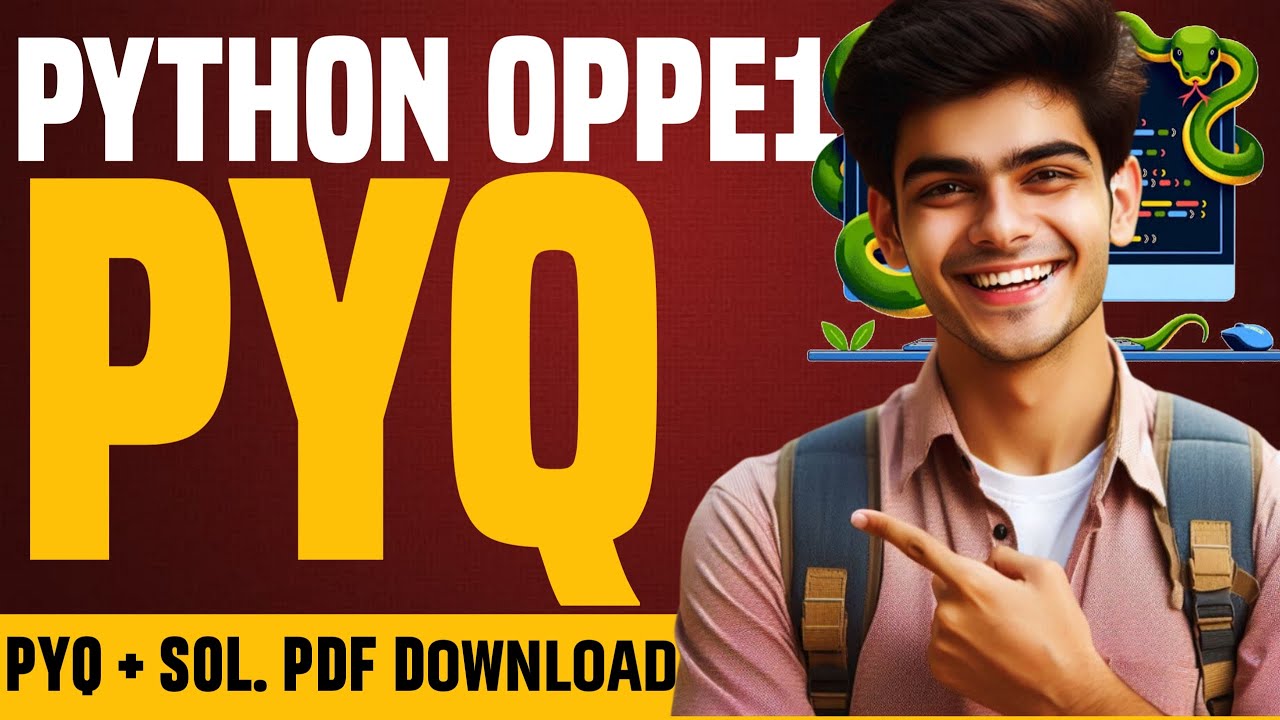🔥Python PYQ OPPE 1 Discussion | Past Year Questions with Solutions +  PDF 📄#iitmbsdegree