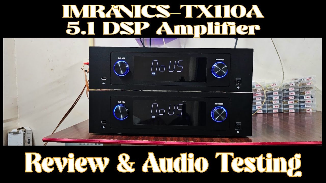 IMRANICS-TX110A 5.1DSP Remote Control Amplifier 💥|Cell 9443474754|#salem #chennai #tamilnadu #music