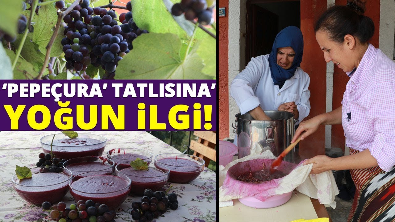 Rize’de ’Pepeçura’  (üzüm muhallebisi) Zamanı
