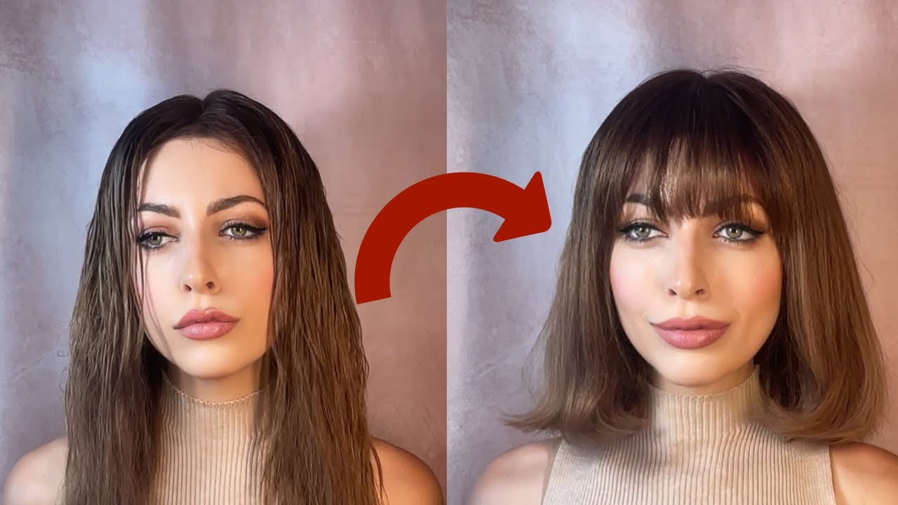 DIY Classic French Bob Haircut - Ana de Armas Inspired