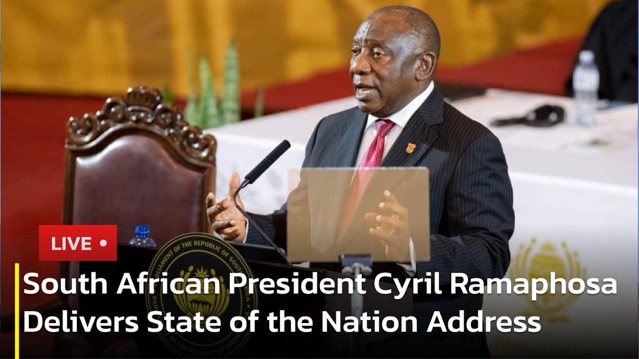 🔴 LIVE: South African President Cyril Ramaphosa Delivers State of the Nation Address | AC13