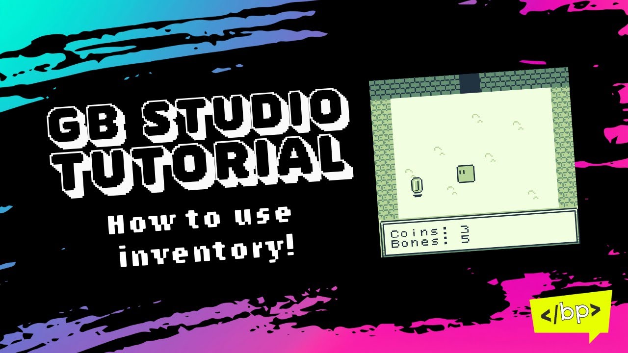 Creating and tracking inventory in GB Studio