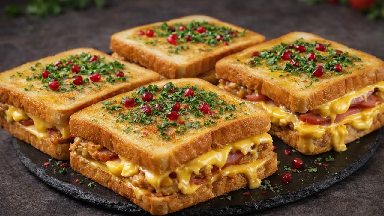 Frühstücksidee für jeden Tag – aus einfachen Zutaten! Sättigende Sandwiches aus der Pfanne