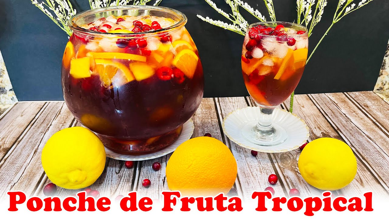 Ponche de fruta tropical / Agua Fresca