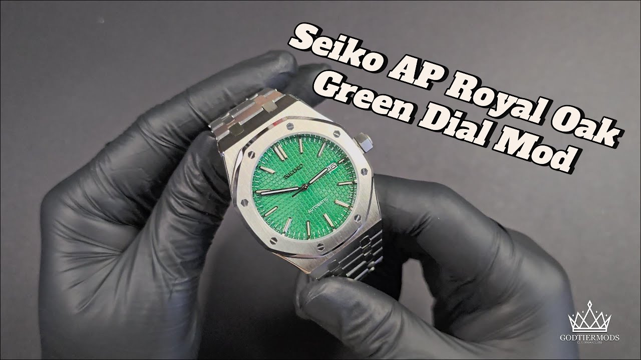 Seiko AP Royal Oak Green Dial Mod #seikomod