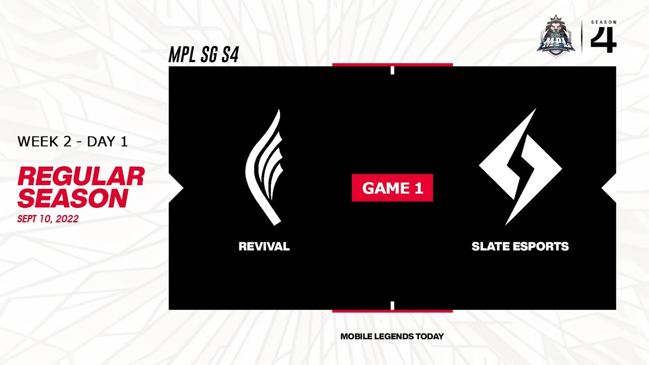 Revival vs Slate Esports Game 1 MPL SG S4 | RVL vs SLT #MPLSGS4