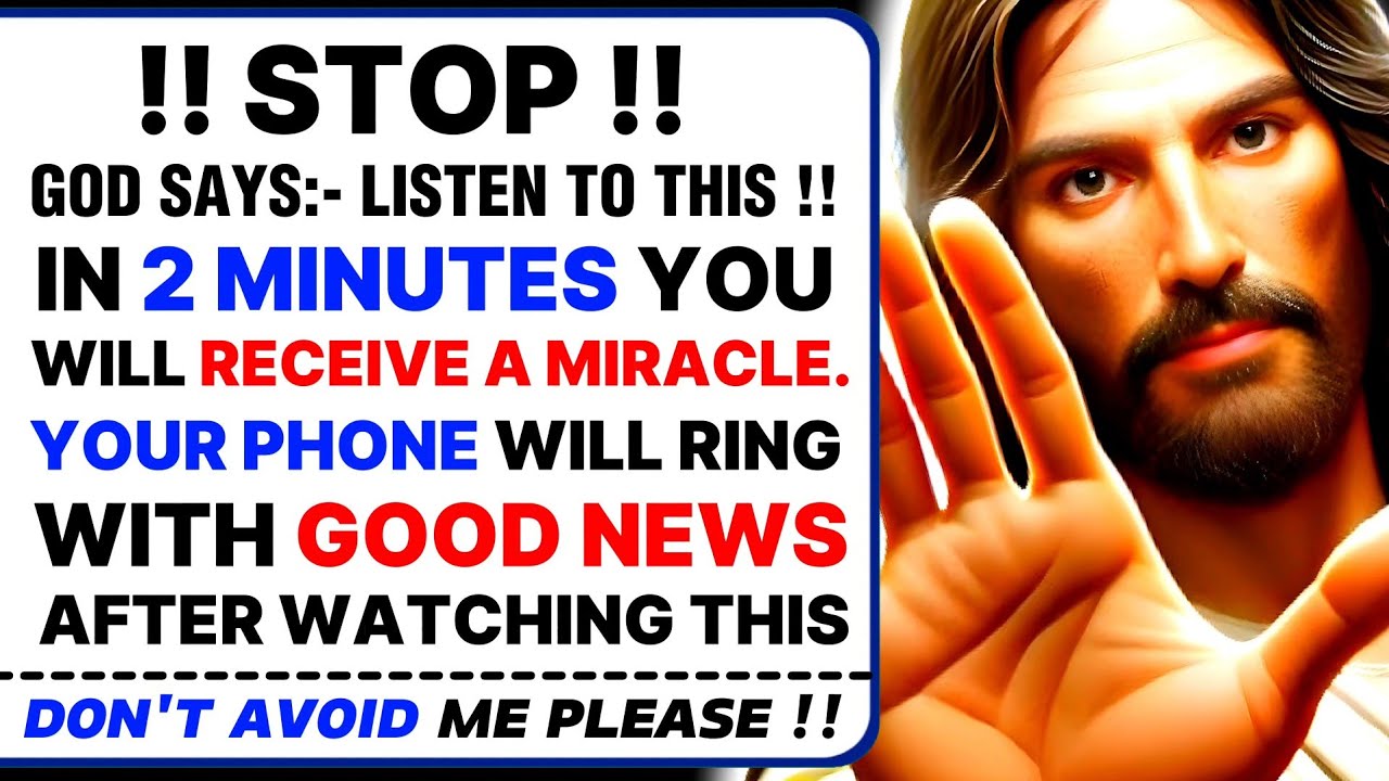 🛑 !! STOP !!GOD SAYS:-  YOUR PHONE WILL RING WITH GOOD NEWS AFTER WATCHING THIS  । #jesus #god #loa
