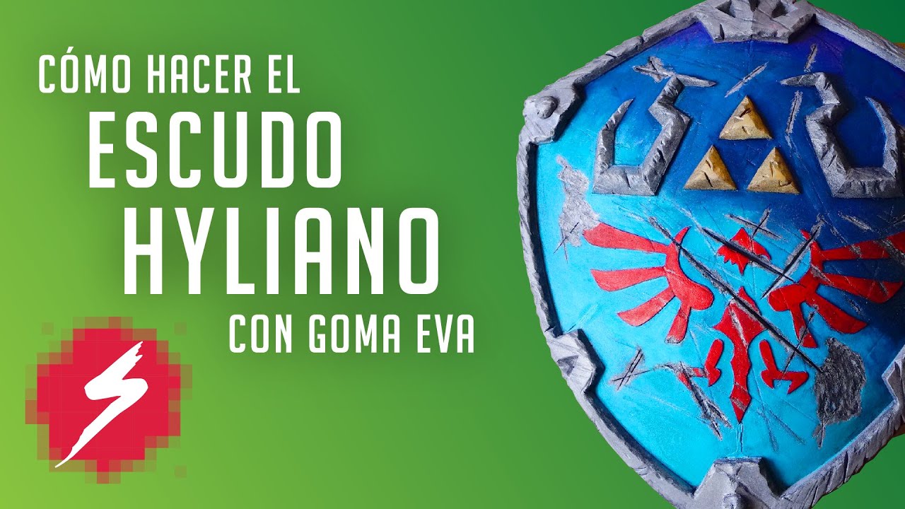 Cómo hacer El Escudo Hyliano de Link con Goma EVA Legend of Zelda || Link Parte 2 || Sekkei Cosplay
