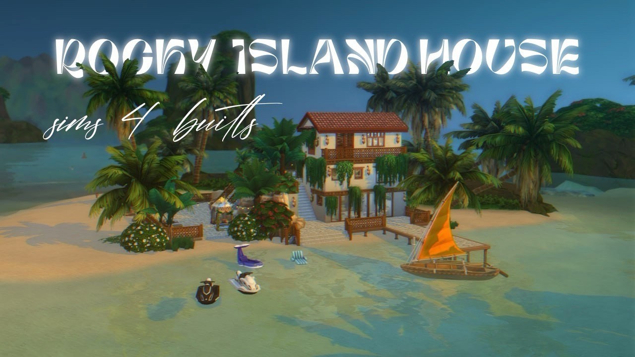 ROCKY ISLAND HOUSE | жилой дом | NO CC  #thesims4 #sims4 #sims4build
