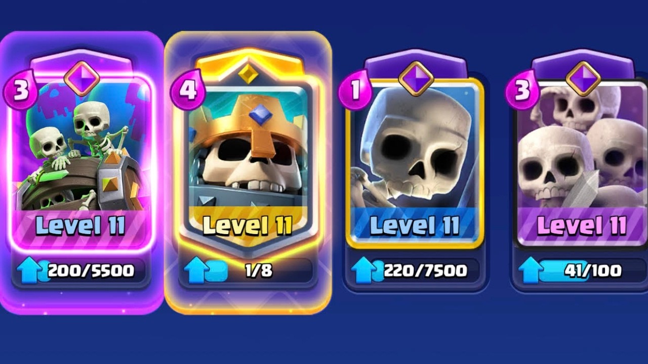 Only using skeletons in Clash Royale...