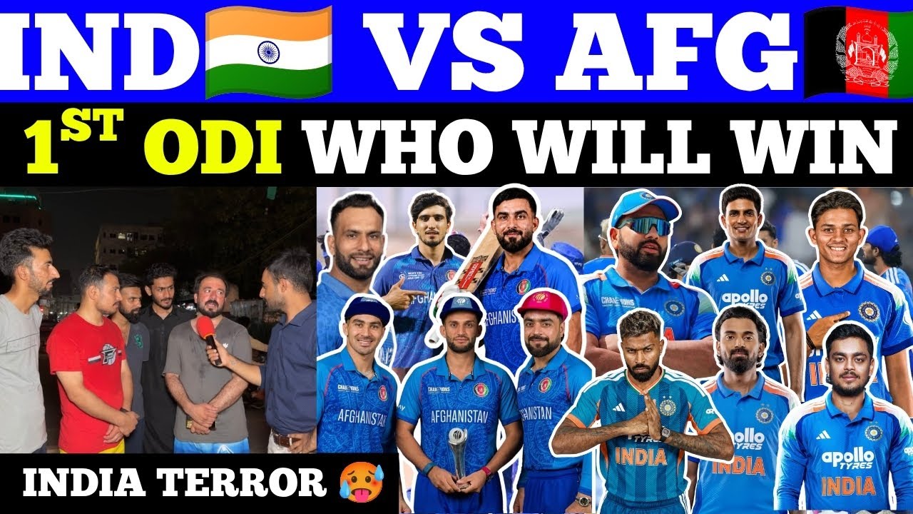  IND🇮🇳 vs AFG🇦🇫 1st ODI Who Will Win🥵| Rohit Sharma Terror In Pak Public 😱| pak Public Reaction 