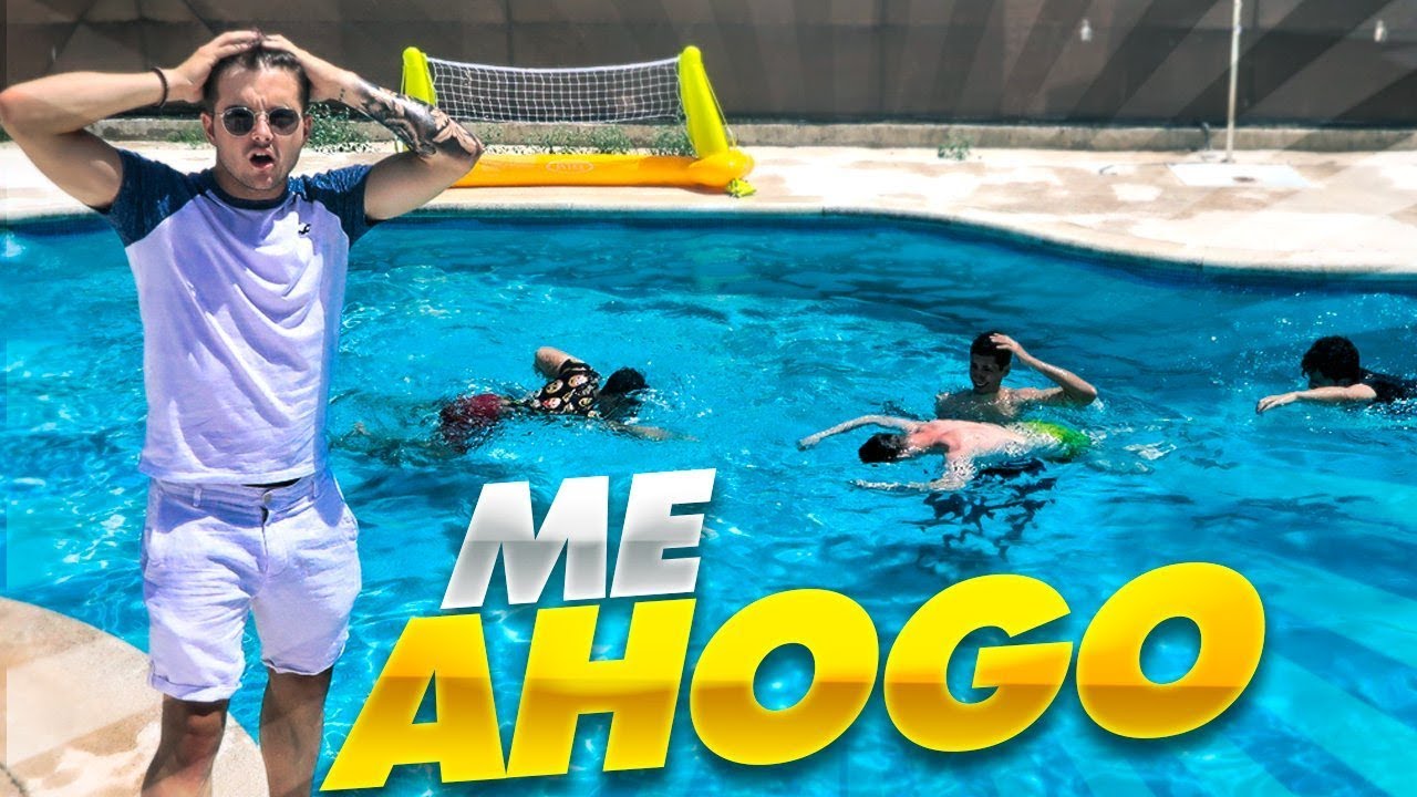 ME AHOGO EN LA PISCINA Y ASÍ REACCIONAN MIS AMIGOS !! Exi