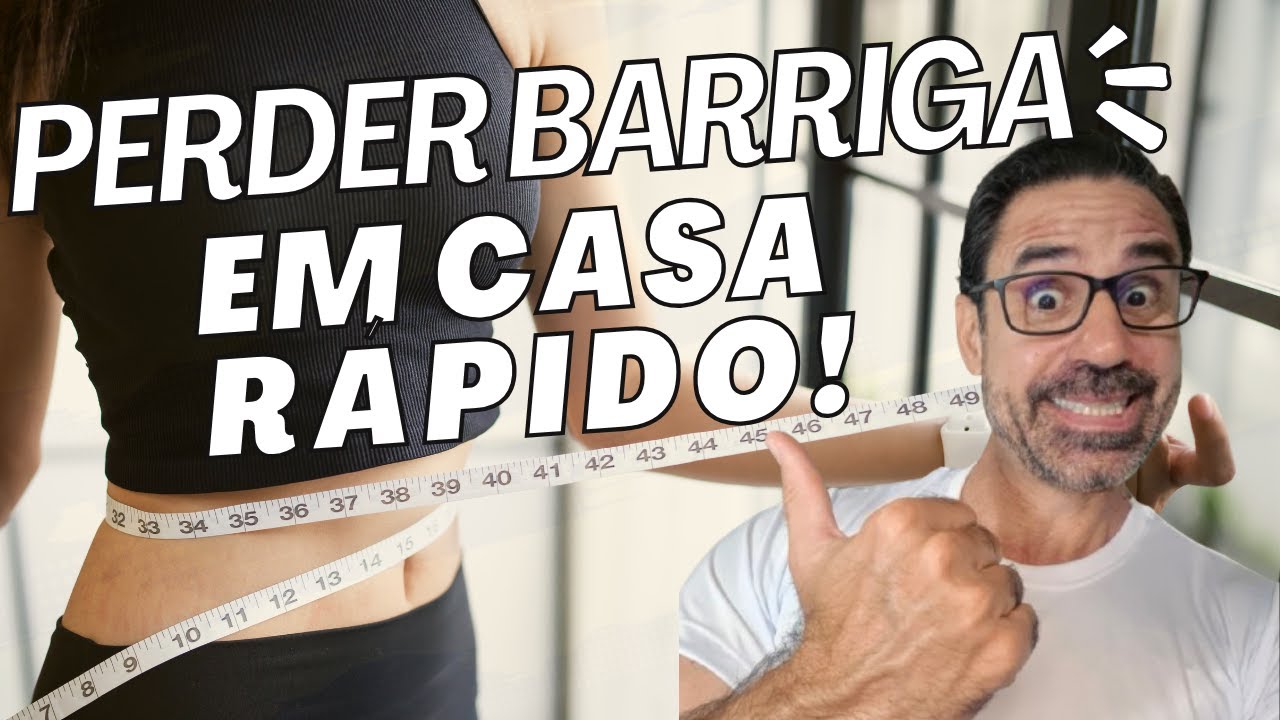 PERDER BARRIGA RÁPIDO! 3 SUPER exercícios PARA AFINAR CINTURA em CASA