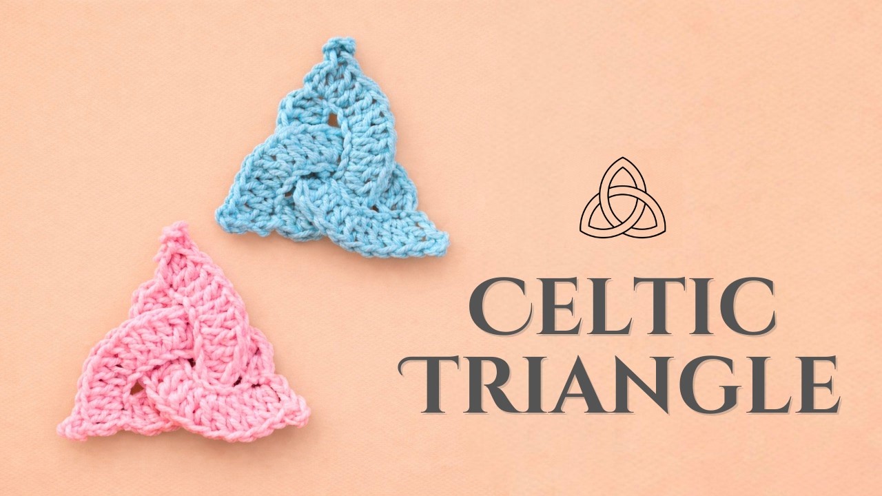 Crochet a Simple and Easy CELTIC TRIANGLE for your Home Decor