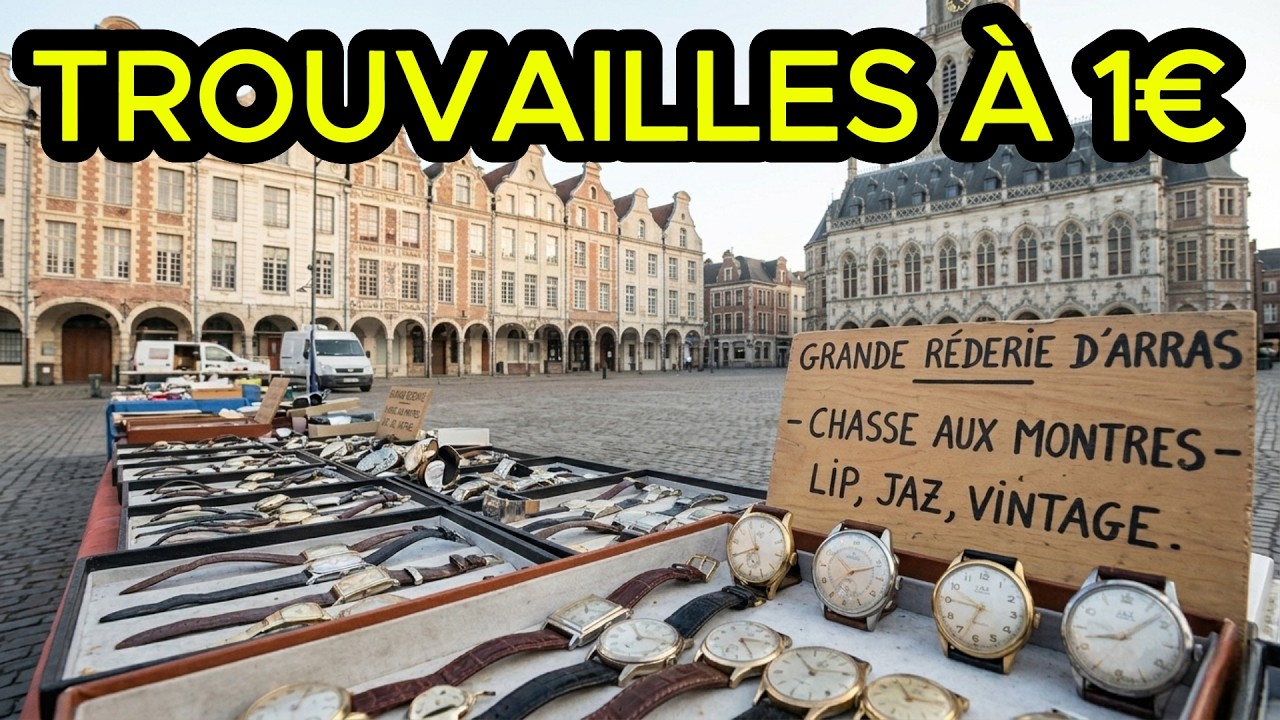 🔍 Nouvelle Chasse aux Montres à Arras : Trouvailles à 1€, Lip, Jaz et des Surprises Vintage ! ⌚