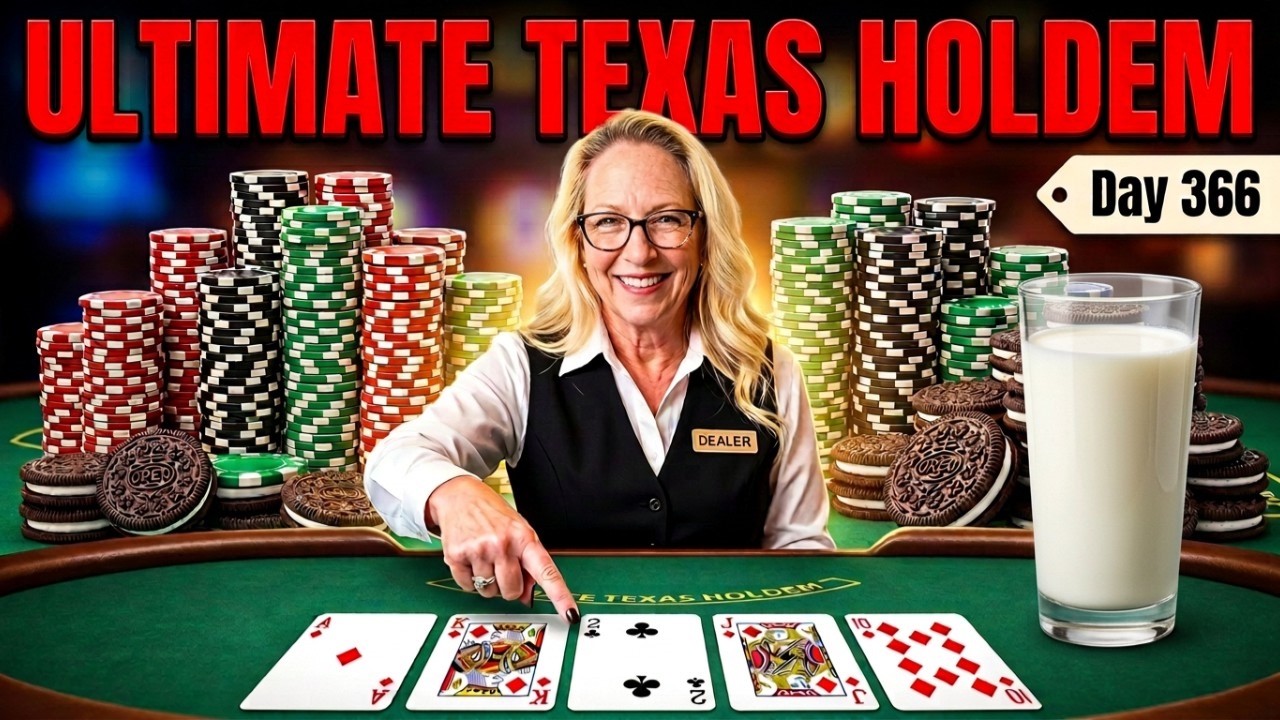 Ultimate Texas Holdem - Day 366 - INSANE Oreo Debate