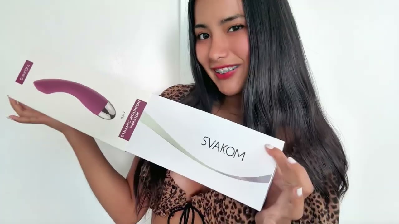 SVAKOM Amy G Spot Vibe Dildo Vibrator with 25 Playful Vibrations, Clitoral Stimulator for Women