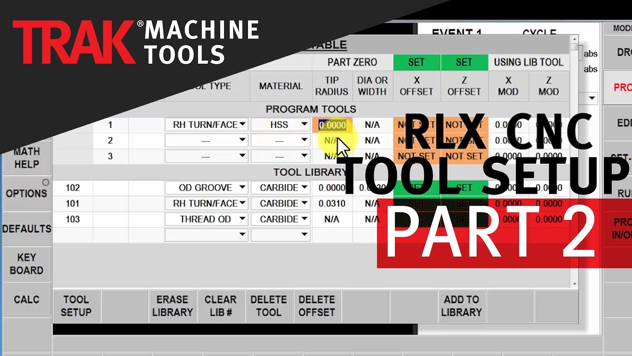 Tool Setup [Part 2] | ProtoTRAK RLX CNC | Lathe Tool Setup (Offline)