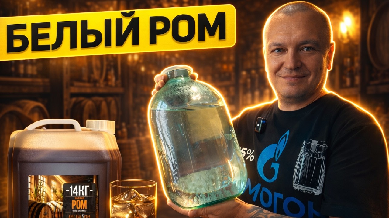 Все секреты, как приготовить Белый Ром из тростниковой мелассы