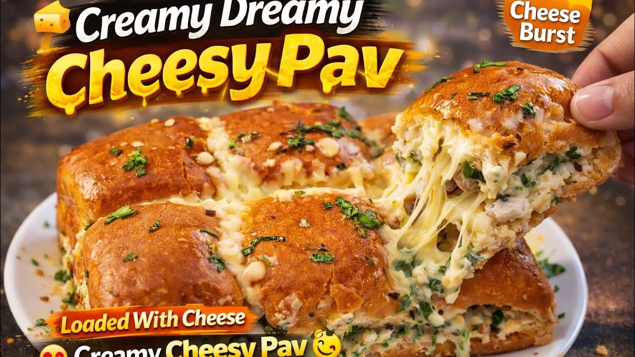 Dreamy क्रीमी cheesy पाव रेसिपी एक बार इस रेसिपी को बनाए बाकी सारी रेसिपी आप भूल जाने वाले है 