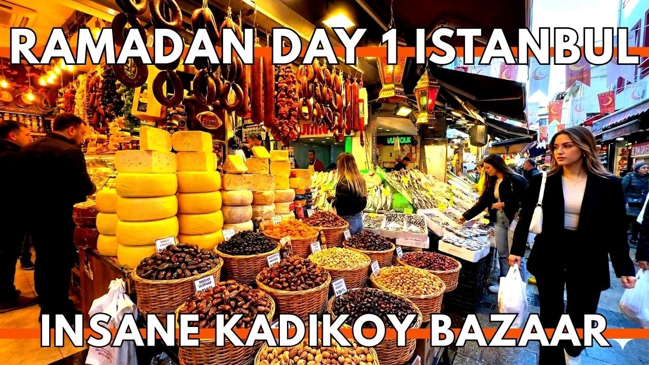 Ramadan Day 1 in Kadıköy, Istanbul (Asian Side) 2026 | 4K Bazaar Walk (Prices + Fresh Products)