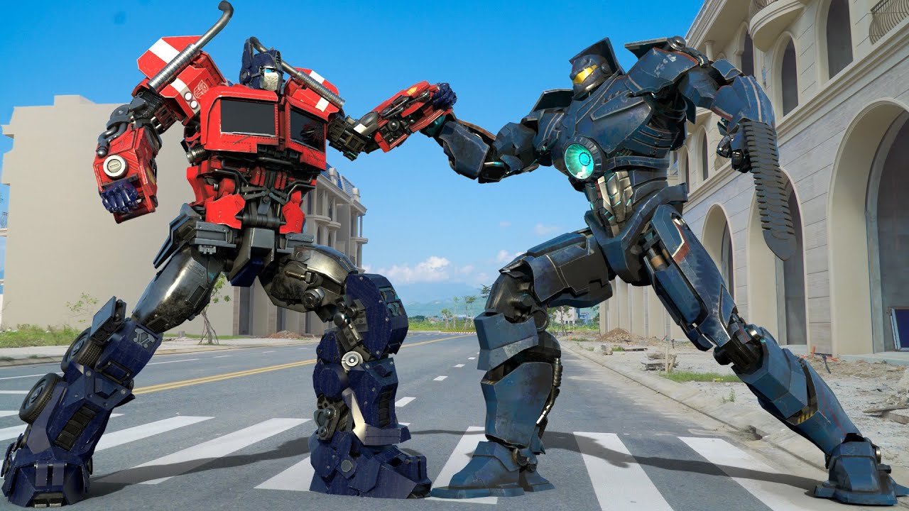 Optimus Prime vs Gipsy Danger &ndash; The Ultimate Robot Battle | Transformers x Pacific Rim