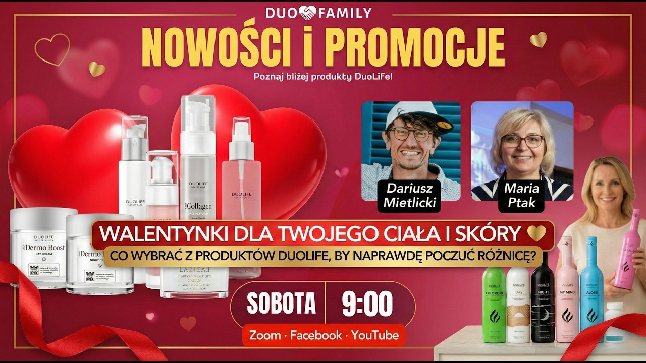Walentynki z DuoLife dla ciała i skóry | Szkolenie produktowe 14.02.2026 9:00