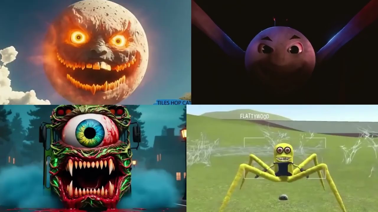 Cartoon Horror Monsters Compilation