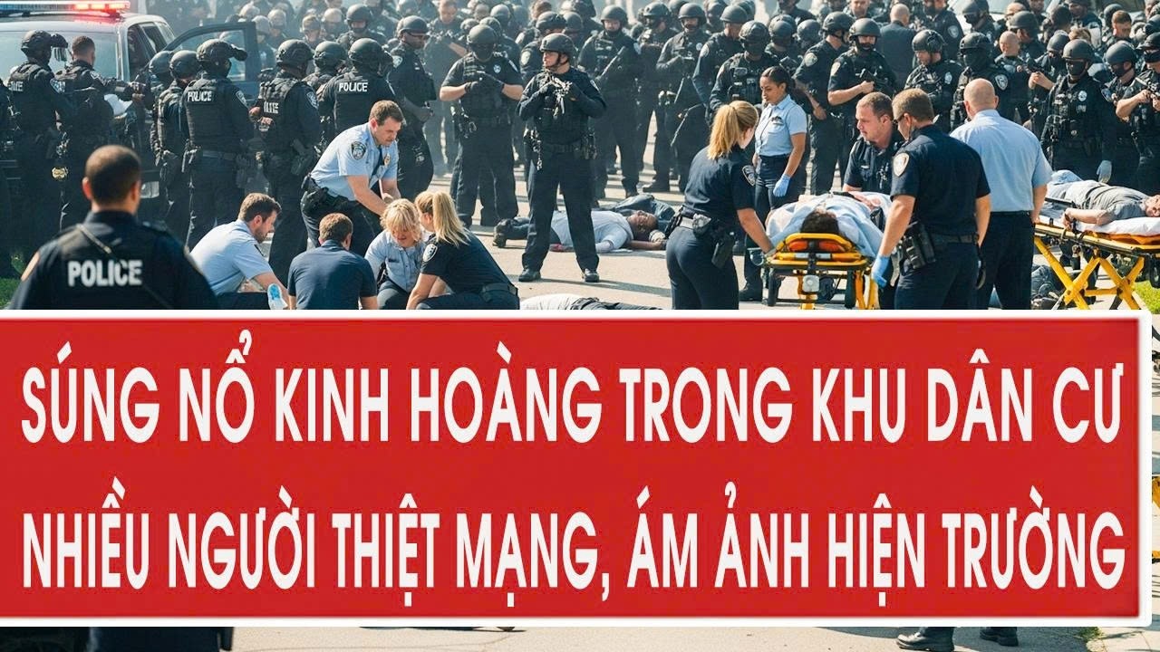 Nóng: Súng nổ kinh hoàng trong khu dân cư, nhiều người thiệt mạng, hiện trường quá ám ảnh