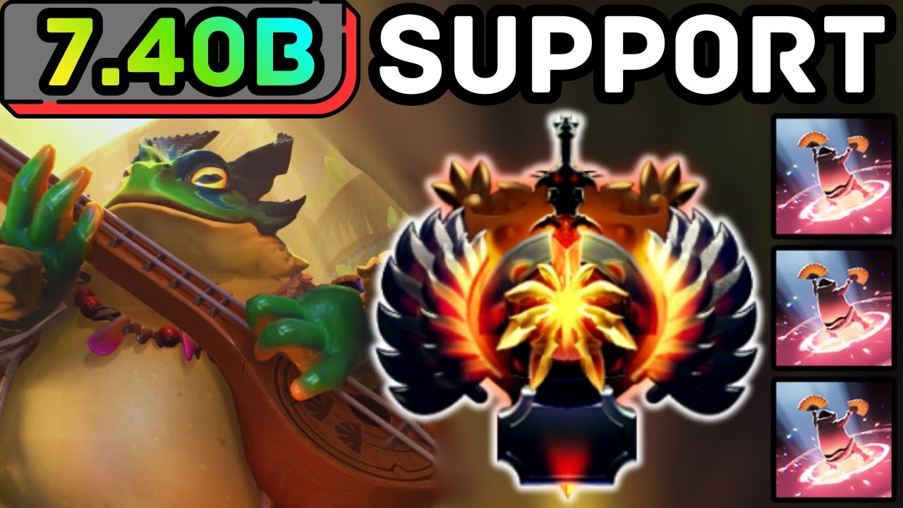 🔥 LARGO HARD SUPPORT THE GUITAR FROG | DOTA 2 GAMEPLAY 🔥