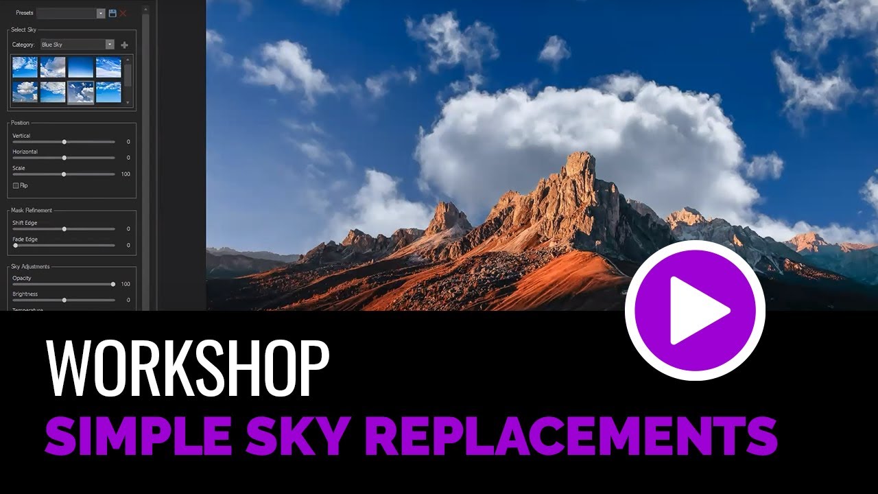 Simple Sky Replacements using ACDSee