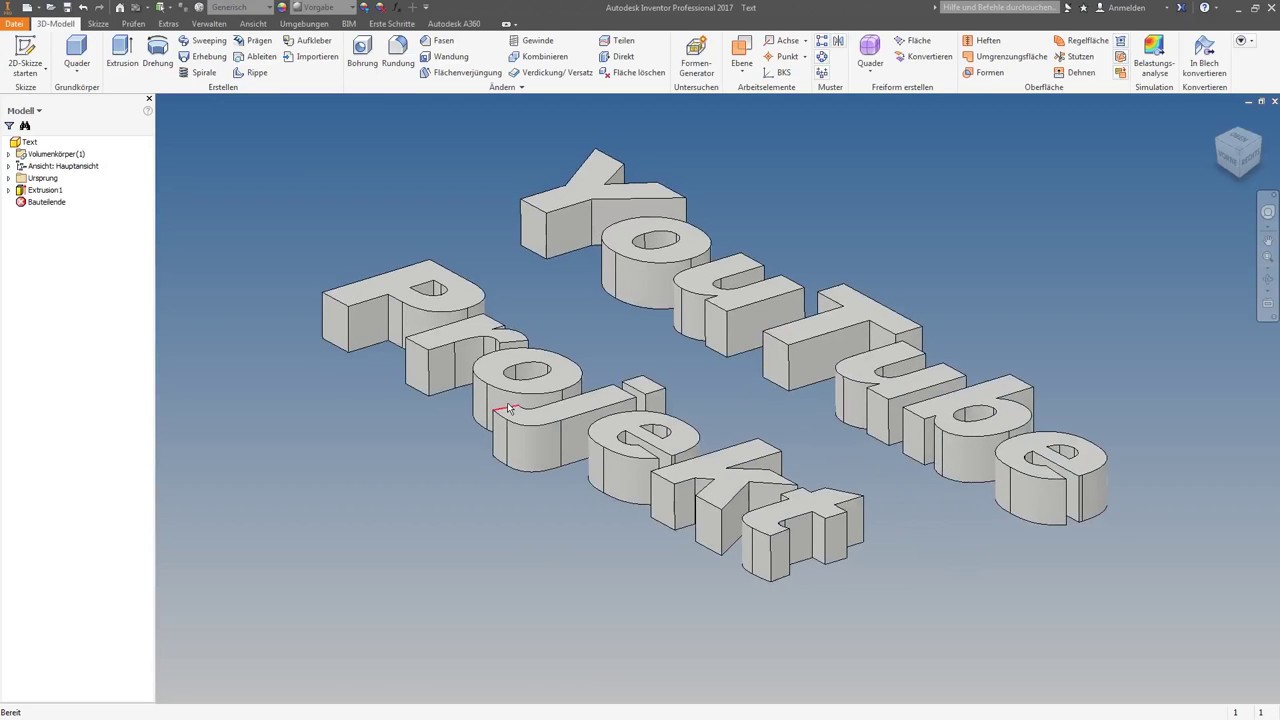 Inventor Tutorial #1.02: Neues Projekt anlegen