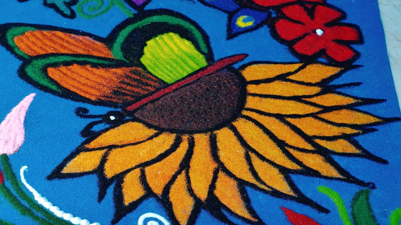 Butterfly 🦋🦋🦋 and flowers 🌻🌻🌻 rangoli designs # Namrata Sutar 1176