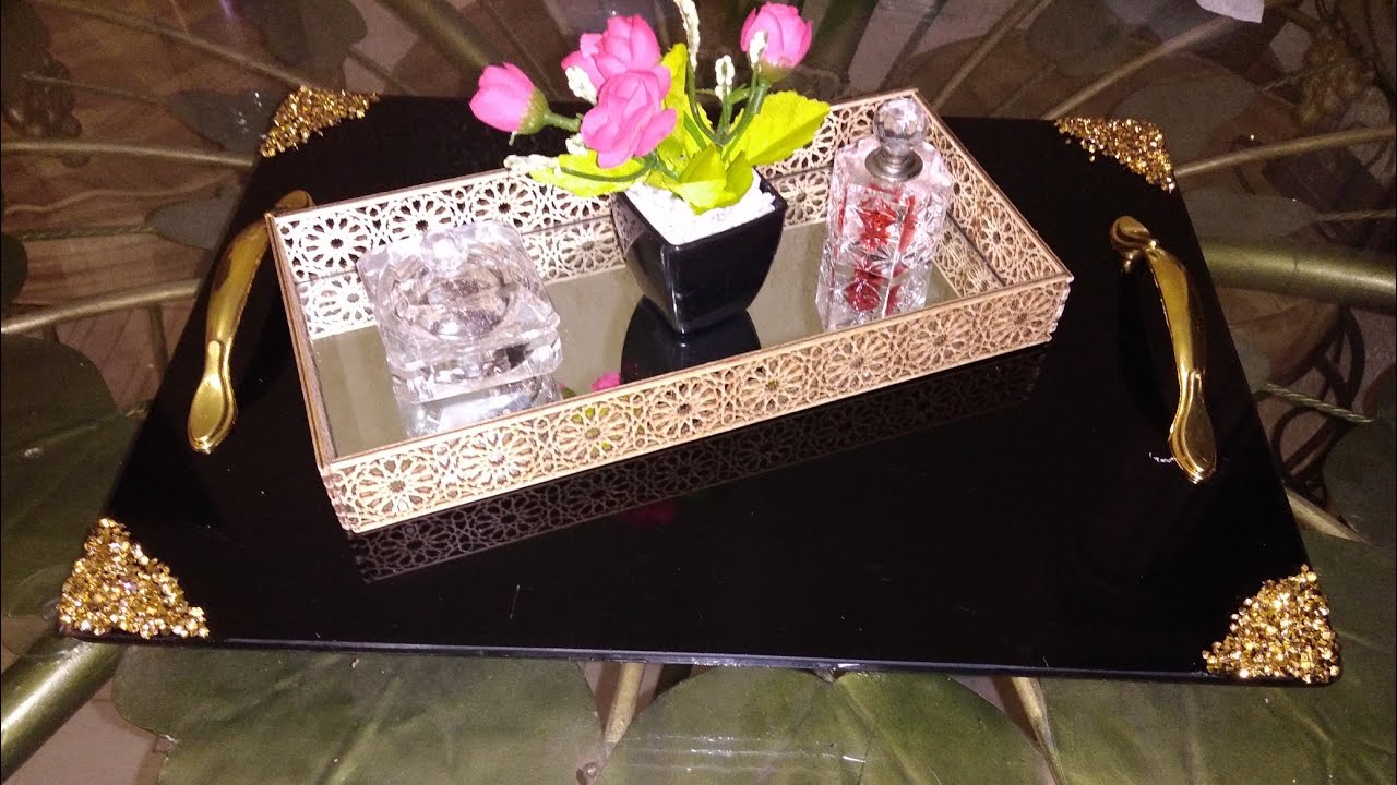 #مشروع_مربح 💪لن تصدقي كيف أصبحت😍😍 (تحويل قطعة زجاج إلى بلاطو راقي وعصري)...DIY 2020# 💓