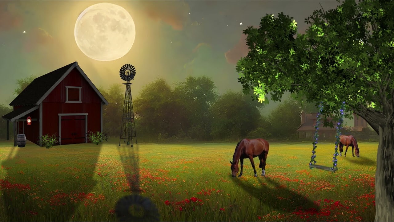Warm Summer Night On The Farm