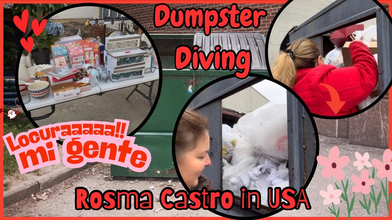 ♻️Dumpster Diving♻️estos gringos siguen tirando cosas valiosas y yo los rescate ☺️🙏🏻