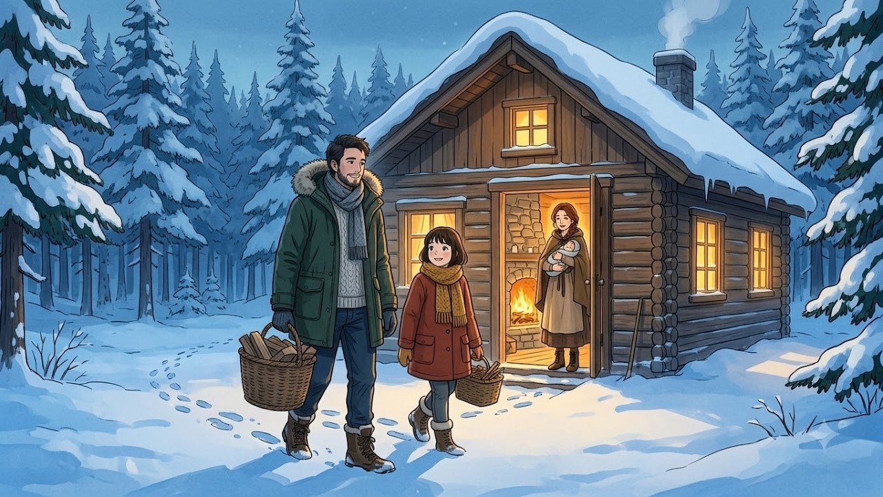A Family&rsquo;s Cozy Winter Day in a Frozen Forest | Ghibli ASMR